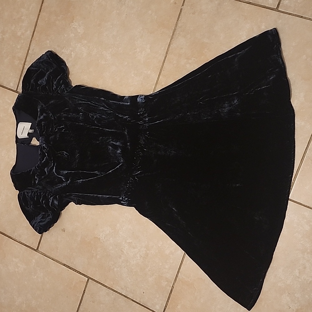 Reformation Velvet Midnight Blue Lynette Mini Dress Size 2 New No Tags - Picture 6 of 16